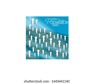 illustration of a Background for World Population Day.