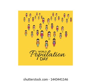 illustration of a Background for World Population Day.