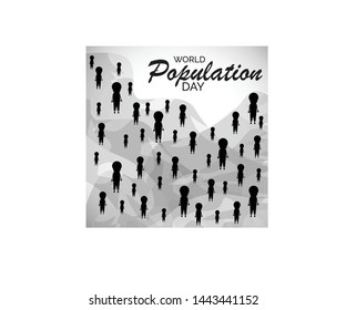 illustration of a Background for World Population Day.