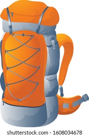 Illustration of backpack, with white background vector