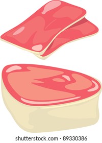 illustration bacon