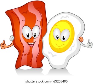 Cartoon Eggs And Bacon Hd Stock Images Shutterstock