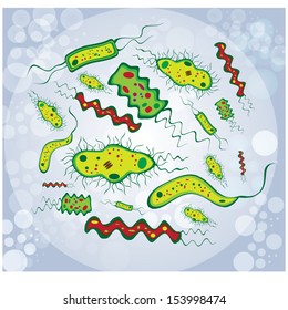 Illustration of bacteria