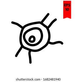 Illustration von Bakterien