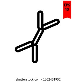 illustration of bacteria flat icon