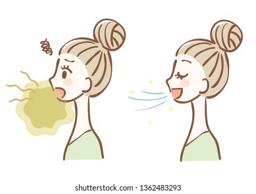 Illustration Of Bad Breath