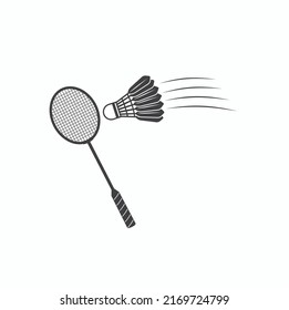 illustration of badminton sport, vector art.