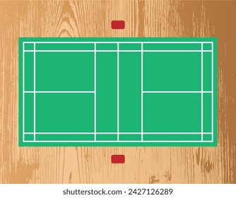 La Ilustración del Campo de Madera de Bádminton