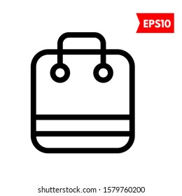 illustration of bag flat icon