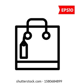 illustration of bag flat icon