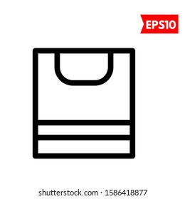 illustration of bag flat icon