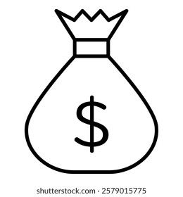 Illustration of a bag full of dollars