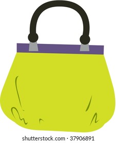ilustración de una bolsa en blanco