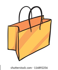 illustration of a bag on a white background