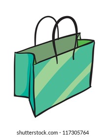 illustration of a bag on a white background