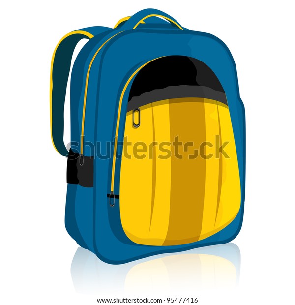Illustration Bag Pack On Isolated White Stock Vector (Royalty Free ...