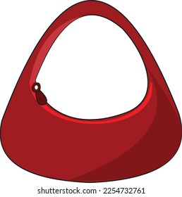 illustration Baguette bag has a short strap. In addition, this type of bag has a unique shape that looks like a baguette.