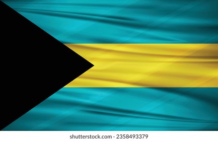 Ilustración de la bandera de las Bahamas y el vector editable bandera de las Bahamas