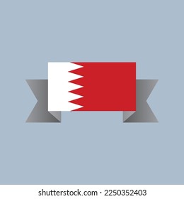 Illustration of Bahrain flag Template