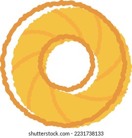 Ilustración de productos horneados.
Simple material vectorial de cookies.