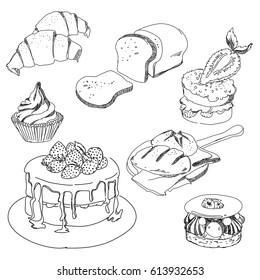 Illustration Bakery Icon Set