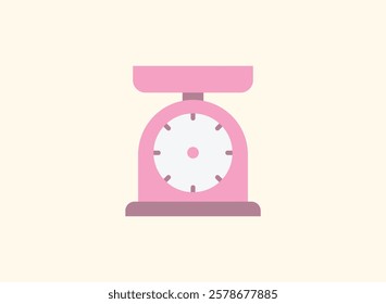 Illustration of an Baking Flat Flour Scale