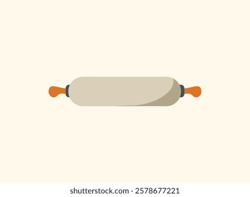 Illustration of an Baking Flat Roller Pin