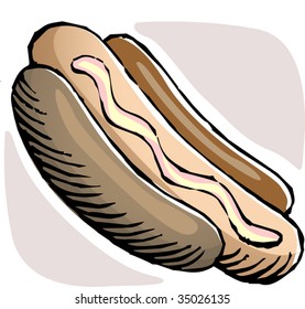 Illustration of baking food 	
