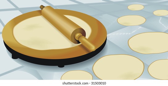 illustration of baking food making	