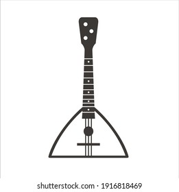 illustration of Balalaika, traditional russian guitar.