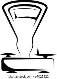 illustration with a balance