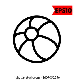 illustration of ball flat icon