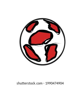 illustration of a ball icon on a white background