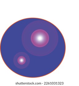 illustration of a ball with light in it