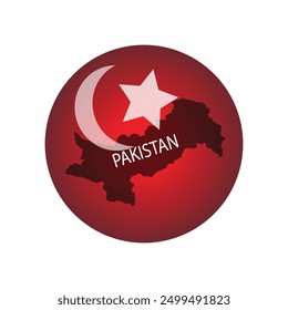 Ilustración de una pelota con el mapa de Pakistán