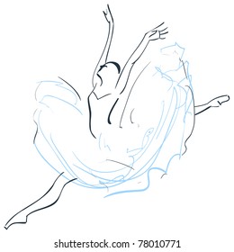 Illustration of ballerina