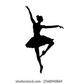 illustration of a ballet dancer that ballet is life 