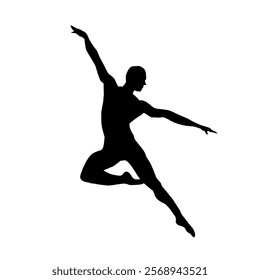 Illustration of a ballet dancer that the weak leg will be strong with every step 