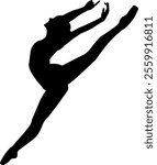 illustration of a ballet dancer's pose 