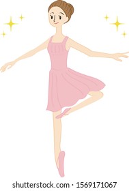 illustration of ballet dancer's pose