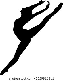 illustration of a ballet dancer's pose 