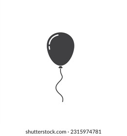 illustration of balloon, balloon icon, vector art.