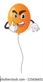 illustration of a balloon on a white background