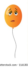 illustration of a balloon on white background