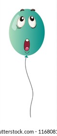 illustration of a balloon on white background