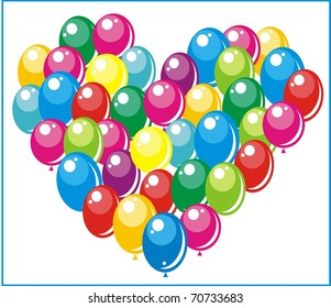 illustration of balloons