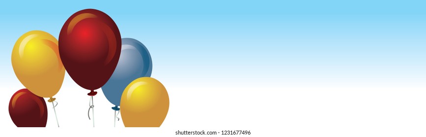 Illustration of balloons with space for your own text