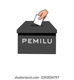 illustration of ballot box, election box, general election, democracy icon, voting, 