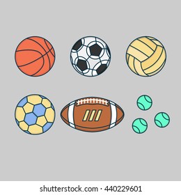 illustration of balls