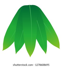 Illustration of the bamboo leaf